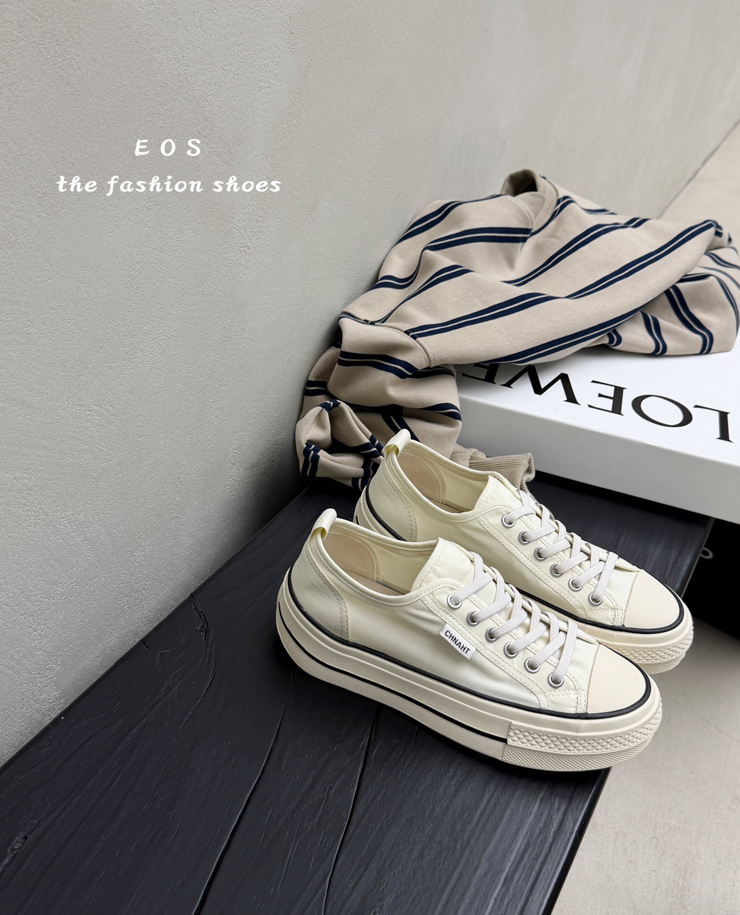 81168-98eos女鞋韩版厚底增高帆布透气夏新款百搭软底两穿透气图片