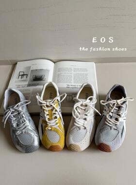 EOS女鞋2599-1实体店同售歪头萌萌头镂空网鞋2026舒适百搭休闲鞋