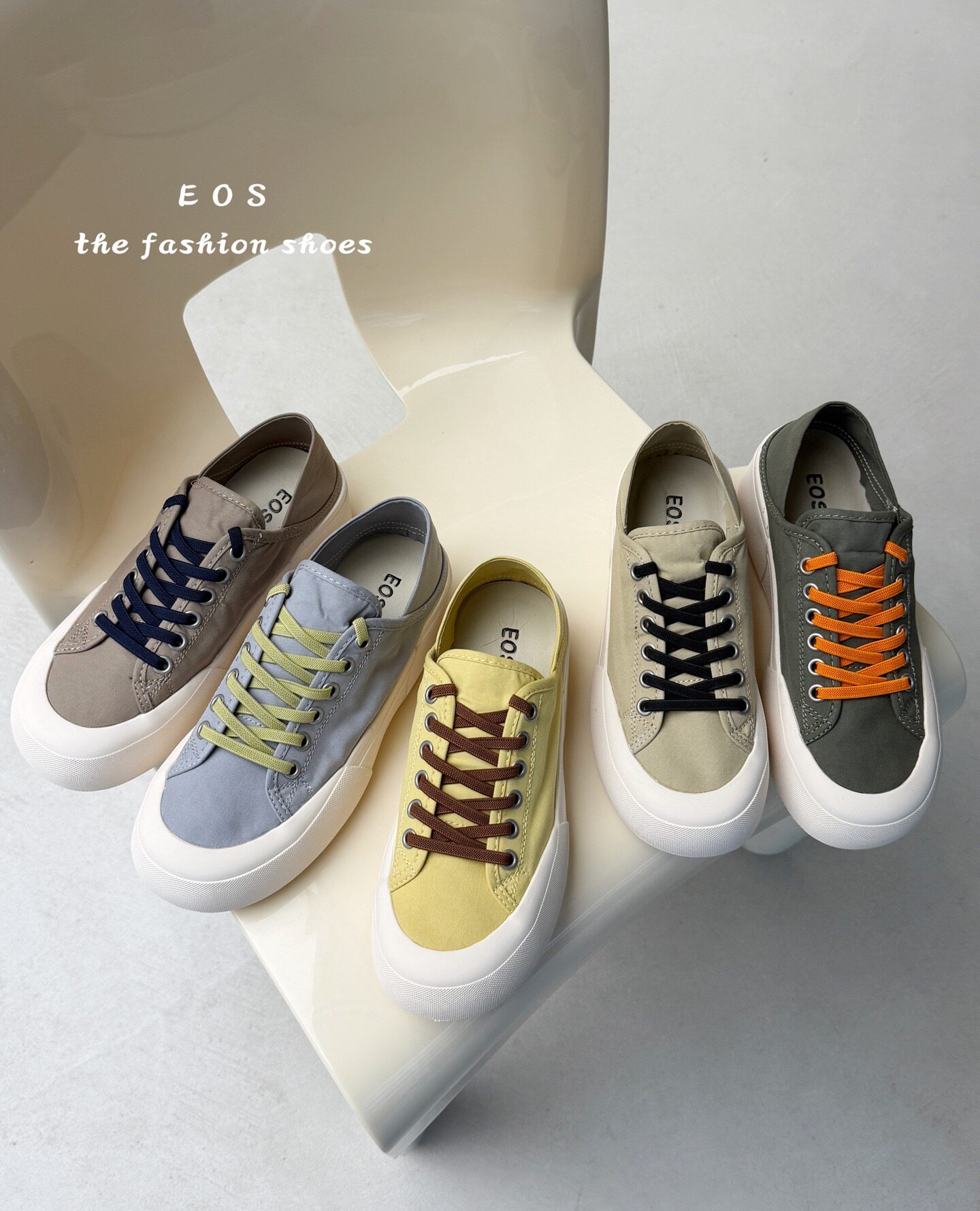 6881-58eos女鞋韩版厚底增高帆布透气夏新款百搭软底两穿透气休闲图片