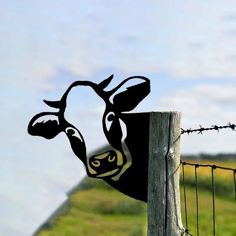 创意歪头牛头农场树木金属摆件树插园艺装饰铁艺花园树木装饰,家居饰品,户外/庭院摆件,淘宝优惠券,粉丝福利购,淘宝优惠卷