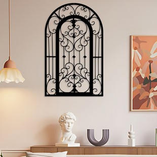 创意窗户金属剪影铁艺挂件美式简约风室内墙面装饰艺术挂画壁饰