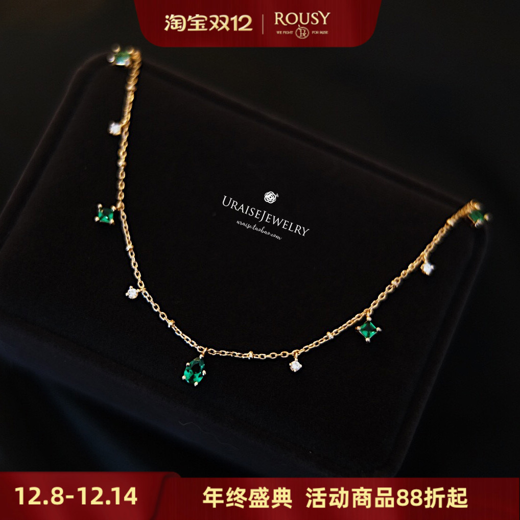 《莺の时》文艺复古银镀金项链