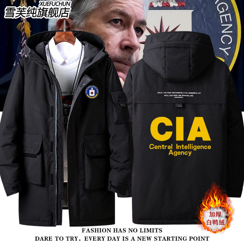 2026美中央情报局CIA特工探员电影电视剧周边羽绒服外套男女衣服