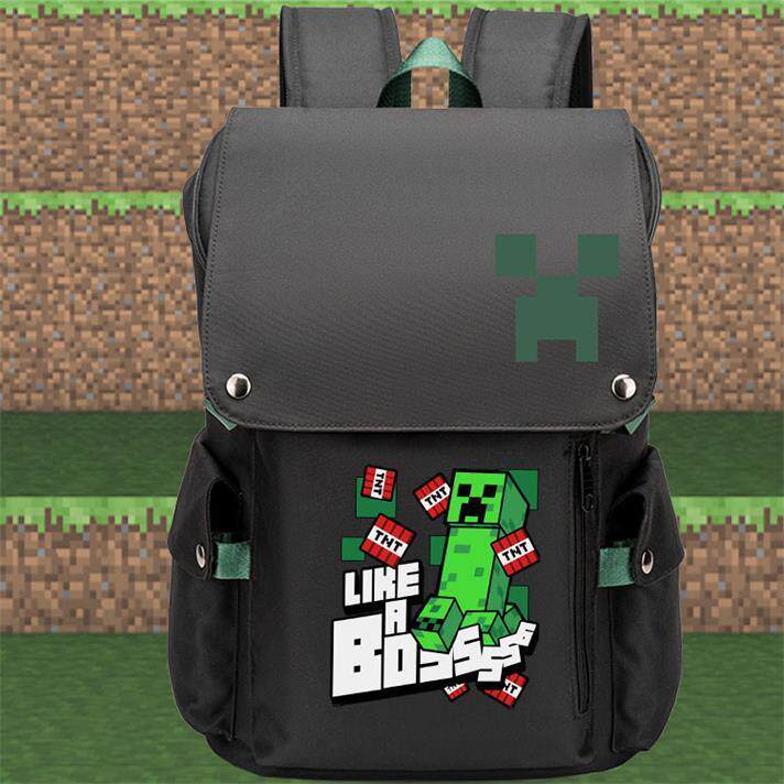 2025我的世界书包苦力怕TNT末影龙钻石镐双肩初中小学生时尚双肩