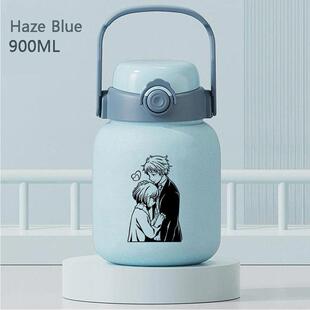 2024境界的彼方栗山未来周边新款不锈钢便携式保温水杯一盖双饮嘟