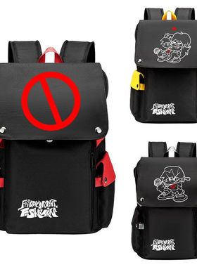 2024新款Friday Night Funkin游戏周边书包小学生双肩背包 牛津布