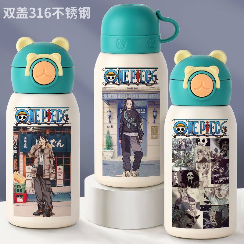 2024新品海贼王儿童保温杯路飞索隆乔巴水杯子动漫周边艾斯日系31