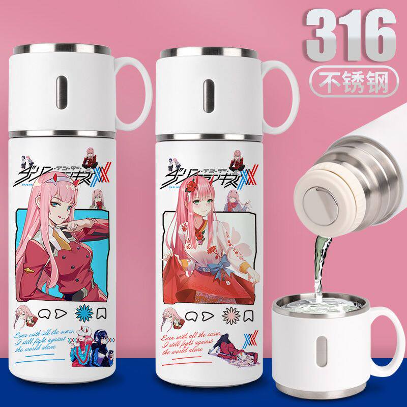 2024新品国家队保温杯02二次元动漫定制创意日系卡通水杯子316不