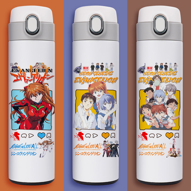 2024新品EVA新世纪保温杯福音战士初号机水杯子动漫二次元轻便随