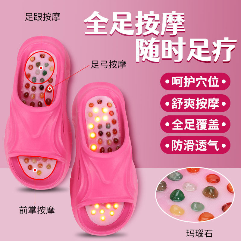 按摩拖鞋7.5cm增高一字休闲厚底沙滩女凉拖外穿夏脚足底脚疗凉鞋,户外/登山/野营/旅行用品,沙滩鞋/凉鞋/拖鞋,淘宝优惠券,粉丝福利购,淘宝优惠卷