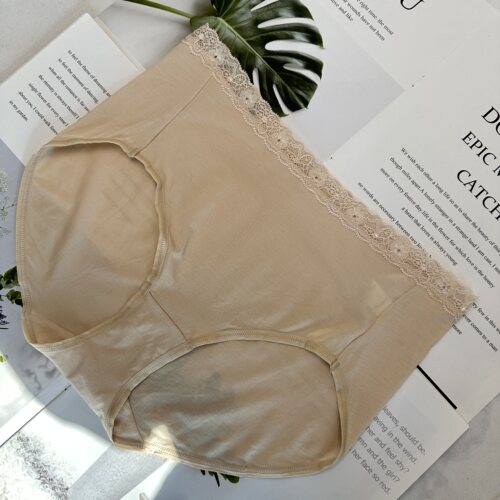 A40-黛*精致热力小裤蕾丝内裤女舒适高腰三角裤H76-073 NO退换