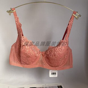 575I A50黛安 女大胸U型美背文胸19 性感蕾丝内衣薄款 no退换 经典