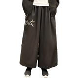 风男士暗黑刺绣阔腿裤电商A100-K189-P60限78，男装休闲裤，电商A100