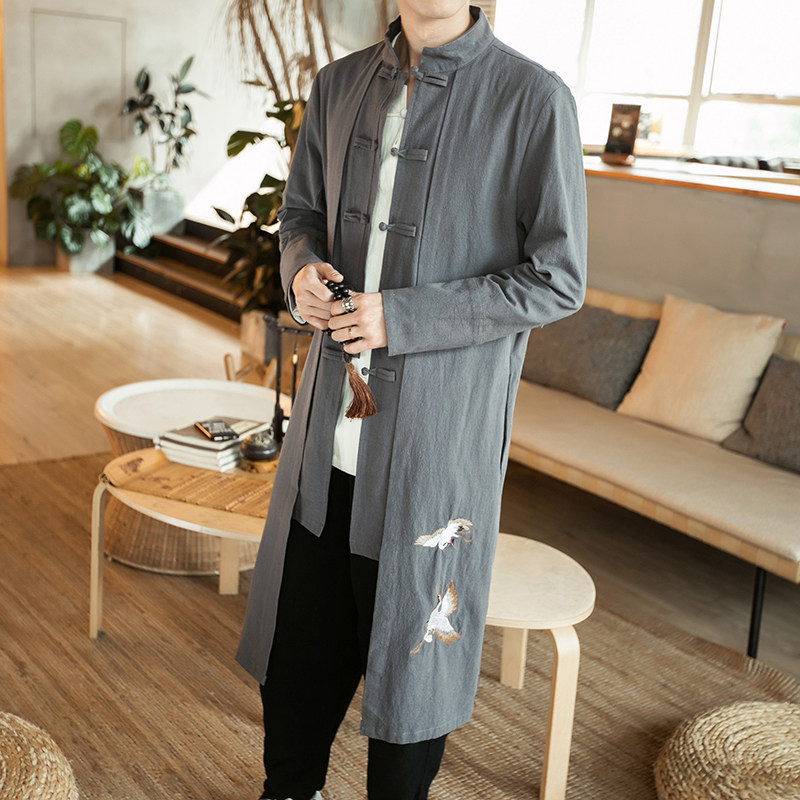 棉麻唐装外套钱1塘4018-AB31,男装夹克,电商A100