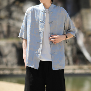风新中式印花汉服衬衫电商A100-C311-P75图片