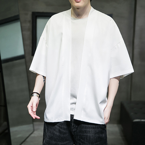改良汉服男春夏季风男装道袍宽松大码开衫A100-Y113-P45图片