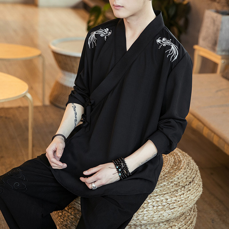 汉服开衫道袍外套A100-908-P60,男装民族服装,电商A100