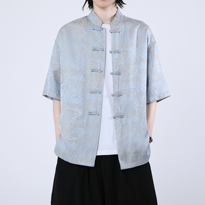 风新中式印花汉服衬衫电商A100-C311-P75图片