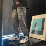 风新中式印花大码麂皮绒休闲裤电商A100-K135-P50，男装休闲裤，电商A100