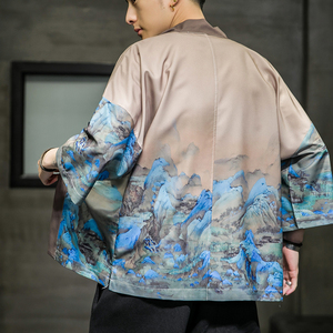 风画印花开衫防晒服DSA100-1013-P50图片