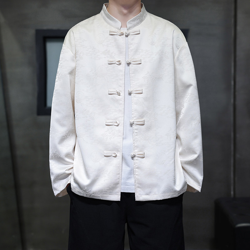 风新中式男装复古盘扣衬衫电商A100-C89-P75,男装民族服装,电商A100