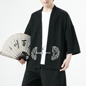 风汉服开衫刺绣盘扣精致防晒电商A100-731-p50男士宽松限68图片