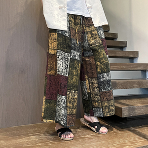 风大裤衩休闲男裤补丁百衣裤电商A100-K7778-P45图片
