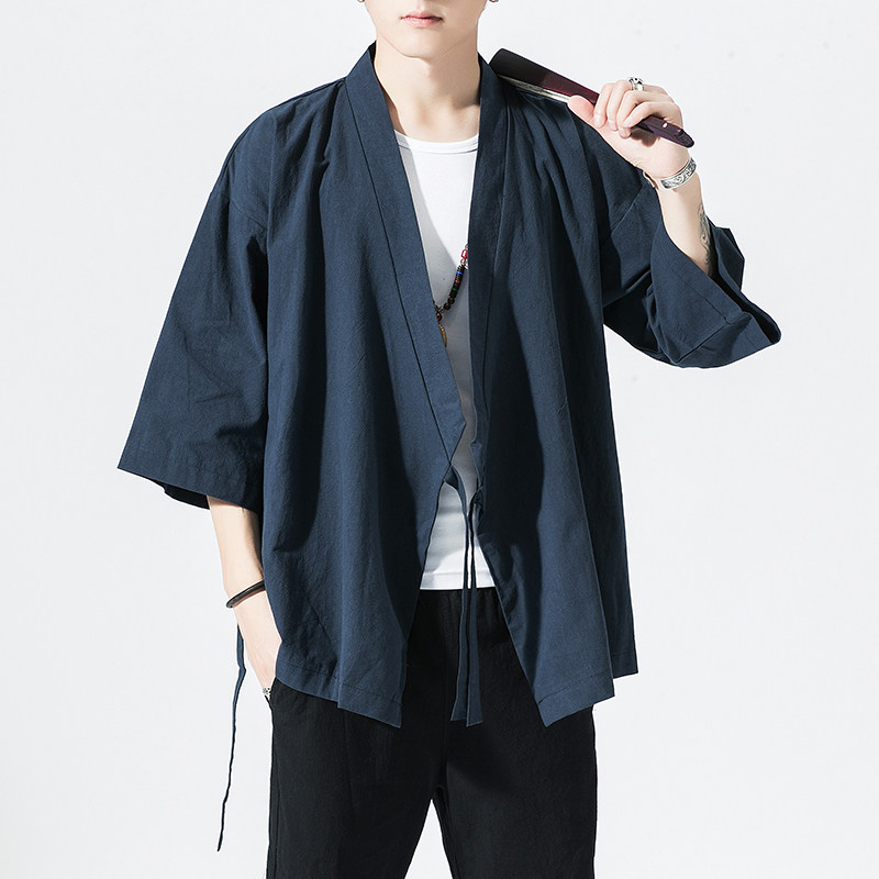 风纯色汉服开衫道袍DSA100-906-P50,男装民族服装,电商A100