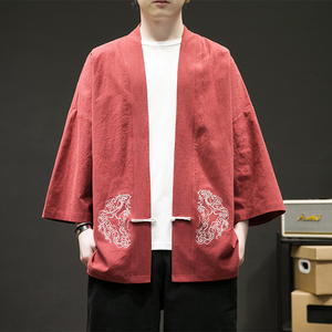 风汉服开衫刺绣盘扣精致防晒电商A100-731-p50男士宽松限68图片