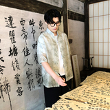 风新中式竹叶印花衬衫电商A100-C326-P65，男装衬衫，电商A100