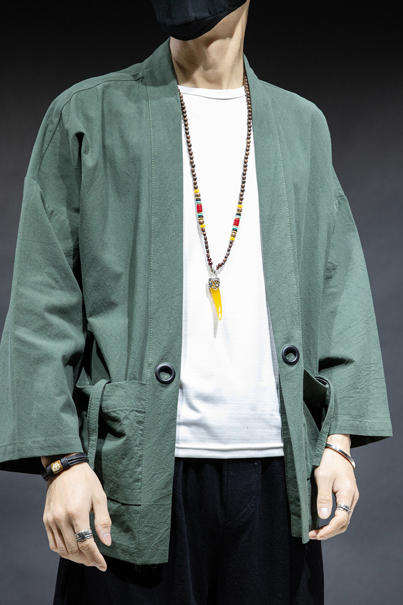 防晒衣中国风汉服日式开衫外1钱塘大厦4018-M707-P40,男装衬衫,电商A100