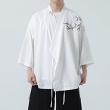 风新中式竹子绣花中袖开衫外袍电商A100-223-P60，男装卫衣，电商A100