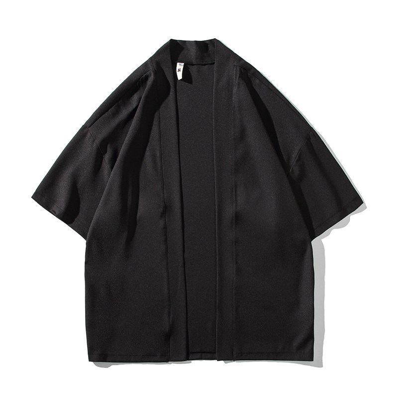 改良汉服男春夏季风男装道袍宽松大码开衫A100-Y113-P45,男装民族服装,电商A100