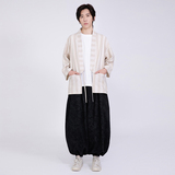 风开衫新中式棉麻男士七分袖电商A100-2805-P65，男装卫衣，电商A100