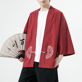 风汉服开衫刺绣盘扣精致防晒电商A100-731-p50男士宽松限68，男装防晒衣，电商A100
