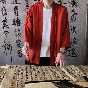 风汉服开衫披风道袍新中式大码夏季防防晒薄款A100-719-P45图片