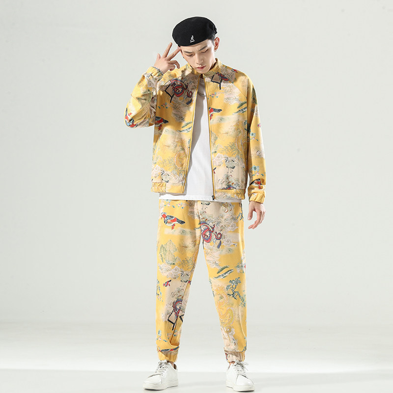 风套装钱3塘4018-A55+，男装休闲套装，电商A100