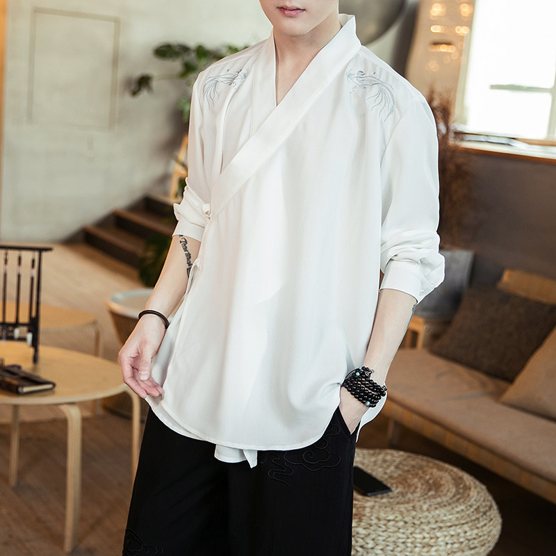 汉服开衫道袍外套A100-908-P60，男装民族服装，电商A100