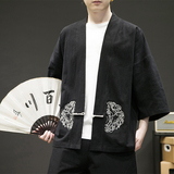 风汉服开衫刺绣盘扣精致防晒电商A100-731-p50男士宽松限68，男装防晒衣，电商A100