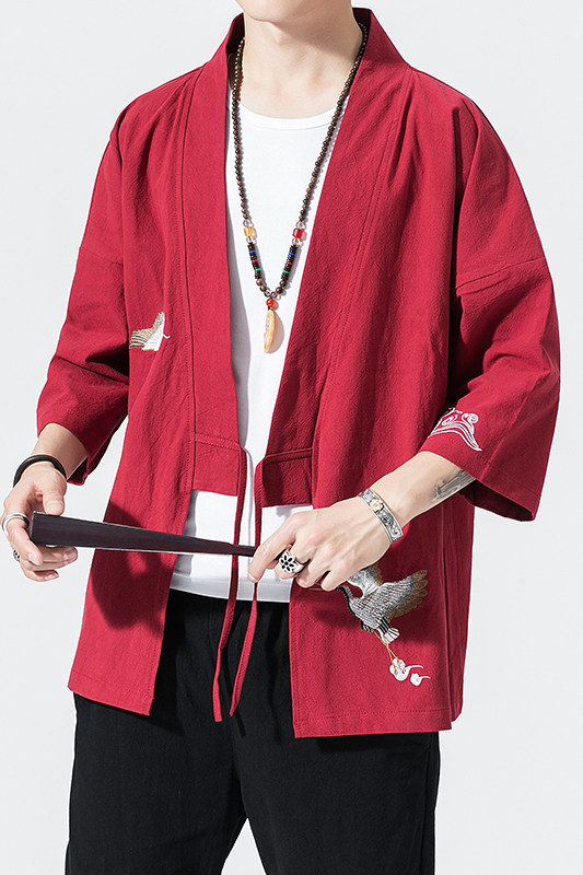 民族风绣花开衫电商A100-712-P30防晒服,男装防晒衣,电商A100
