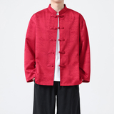 保暖抗皱春季传统中国风立领夹克上衣大码中山装春秋长袖休闲复古，男装民族服装，电商A100