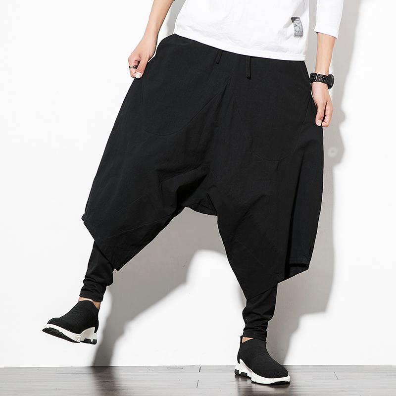 风新中式大码加绒垮裤电商A100-3618加厚-P65,男装休闲裤,电商A100