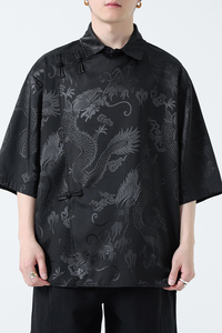 新中式风盘扣衬衫薄款冰丝高级感唐装汉服电商A100-227-P65图片
