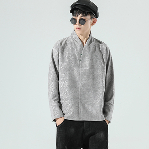 风汉服全棉衬衫钱5塘4018-C302图片