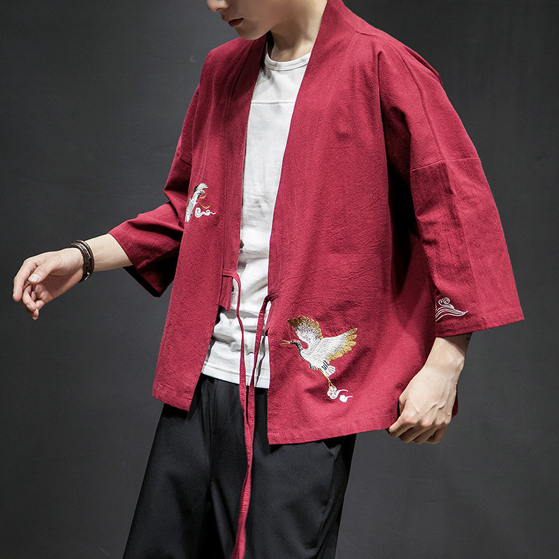 民族风绣花开衫DSA100-712-P30防晒服,男装民族服装,电商A100