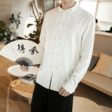 全棉风盘扣衬衫纯色打底电商A100-C610-P50特，男装T恤，电商A100