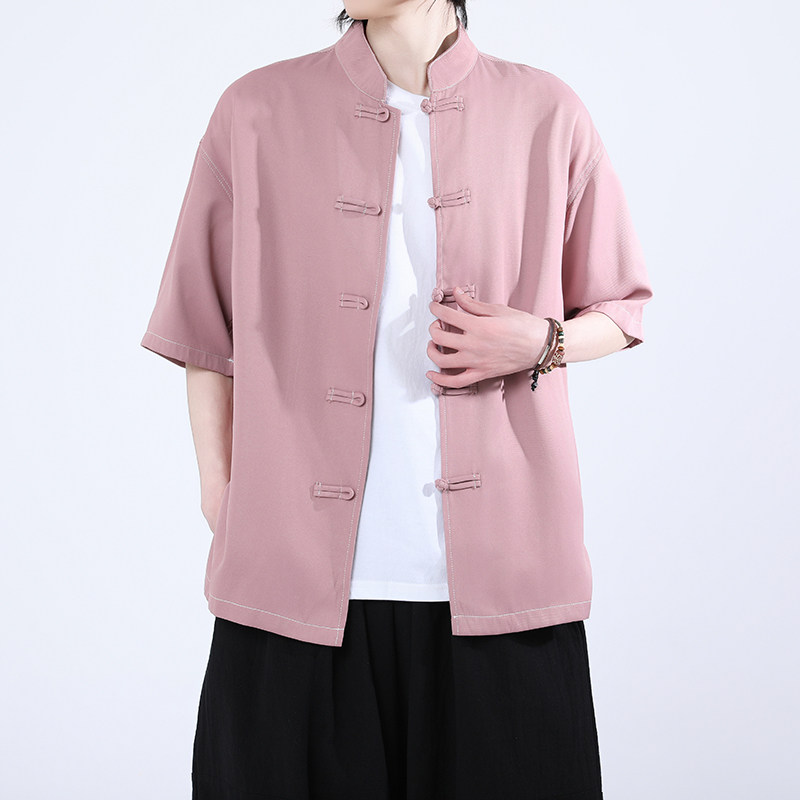风新中式牛仔盘口立体衬衫电商A100-C325-P60,男装衬衫,电商A100
