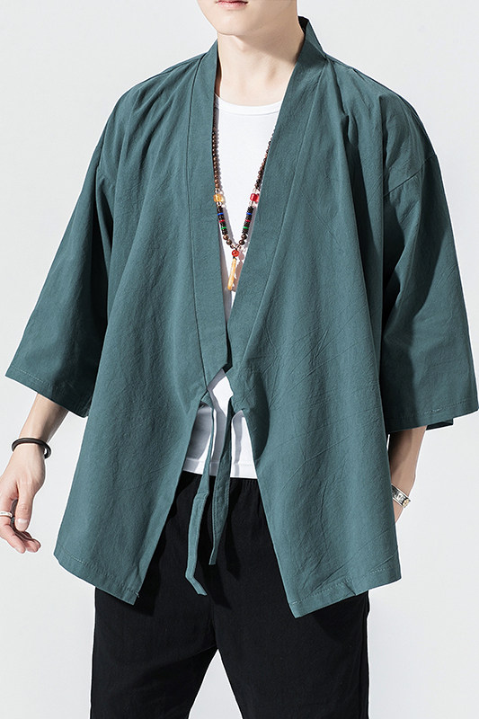 风纯色汉服开衫道袍DSA100-906-P50,男装民族服装,电商A100