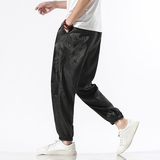 风龙纹暗纹休闲裤DSA100-8811-P30，男装休闲裤，电商A100