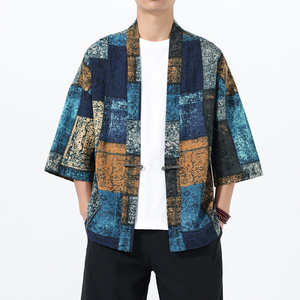 春夏新款民族风文艺时尚风开衫防晒衣电商A100-798-P40,男装防晒衣,电商A100